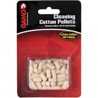 Хлопковые пульки для чистки 5,5 мм (100шт)